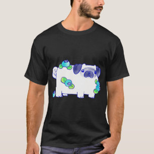Blueberry Pug Watercolor T-Shirt