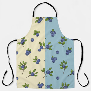 Blueberry Repeat Pattern – Pastel Vibe Apron