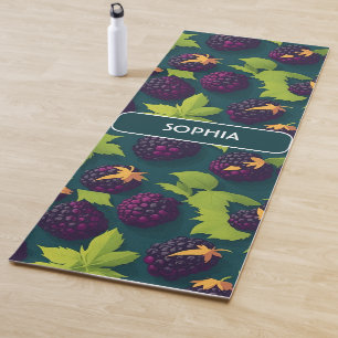 Blueberry Retro Colourful Personalised Pattern Yoga Mat
