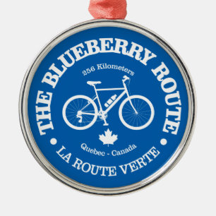 Blueberry Route (cycling) Metal Tree Decoration