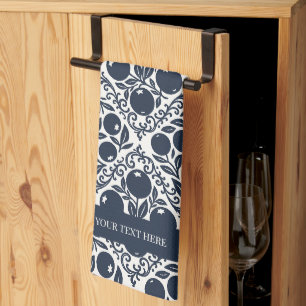 Blueberry Rustic Farmhouse French Country Tea Towel