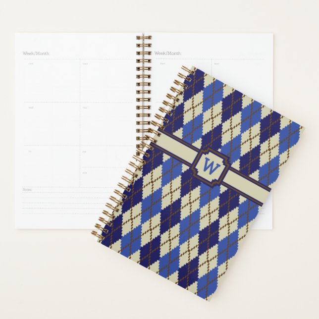 Blueberry Scone Argyle Planner (Display)