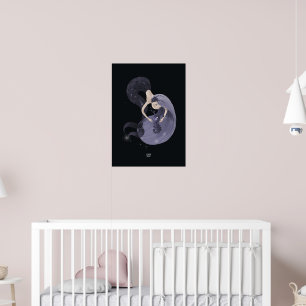 BLUEBERRY SEAHORSE by Alexandra Dikaia Poster