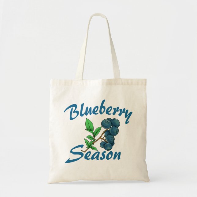 blueberry season tote bag (Front)
