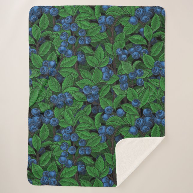 Blueberry Sherpa Blanket (Front)