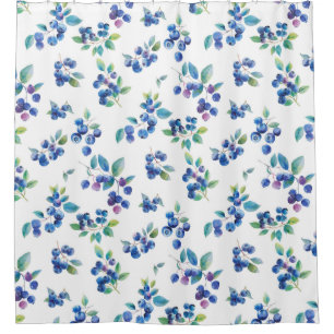 Blueberry Shower Curtain
