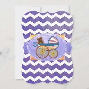 Blueberry Smear Baby Stuff Invitation