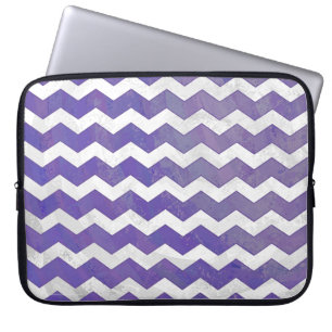 Blueberry Smear Chevron Pattern Laptop Sleeve