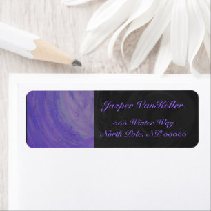 Blueberry Smear Elegant Monogram