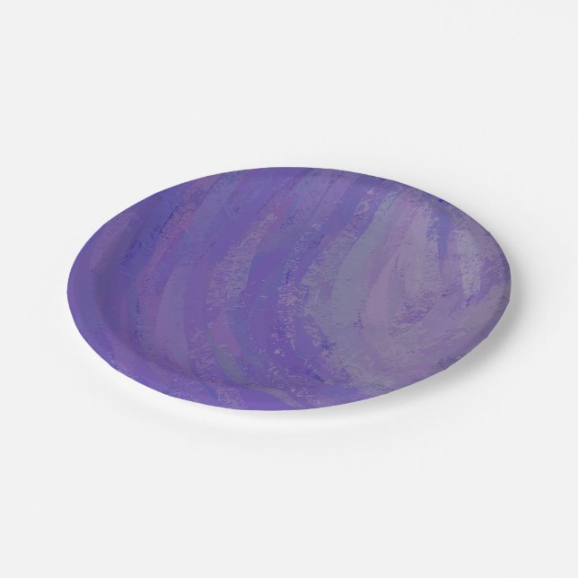 Blueberry Smear Paper Plate (Angled)