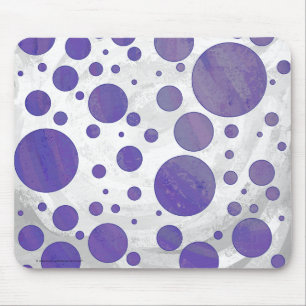 Blueberry Smear Polka Dot Mouse Mat