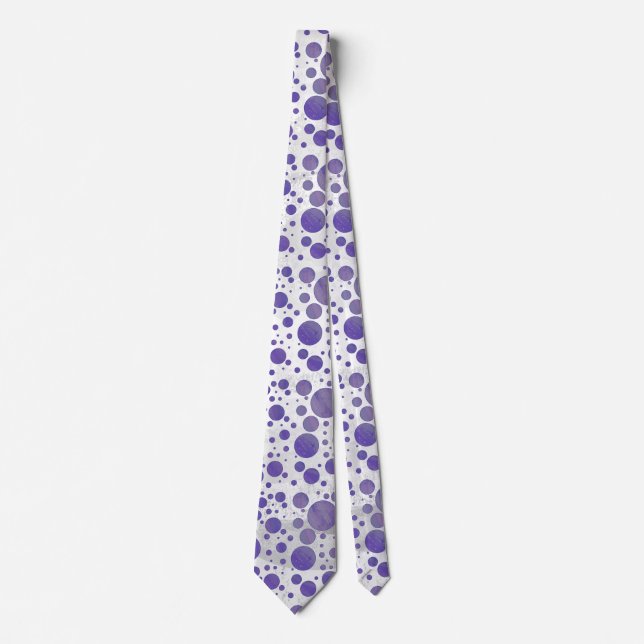Blueberry Smear Polka Dot Tie (Front)