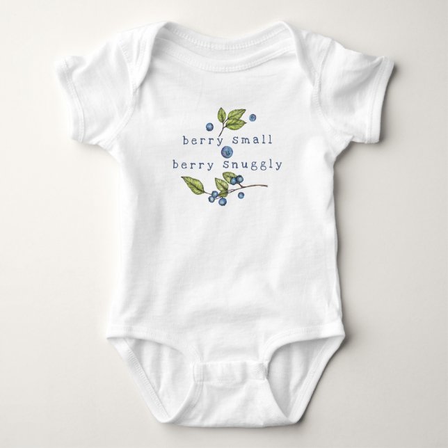 Blueberry Snuggle  Baby Bodysuit (Front)