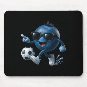 Blueberry Soccer Premium Mouse Mat