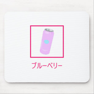 Blueberry Soda Soft Drink Vaporwave Aesthetic Mouse Mat