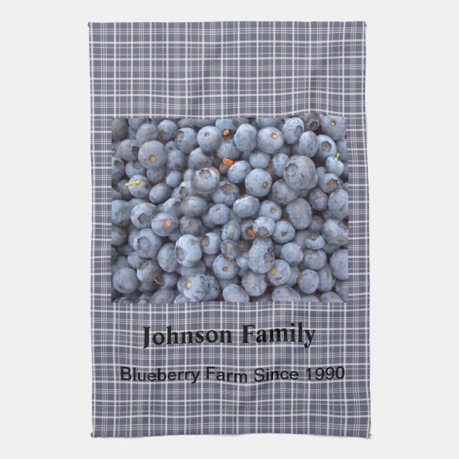 Blueberry Tea Towel (Vertical)
