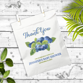 Blueberry Theme Baby Shower Thank You Favour Bags