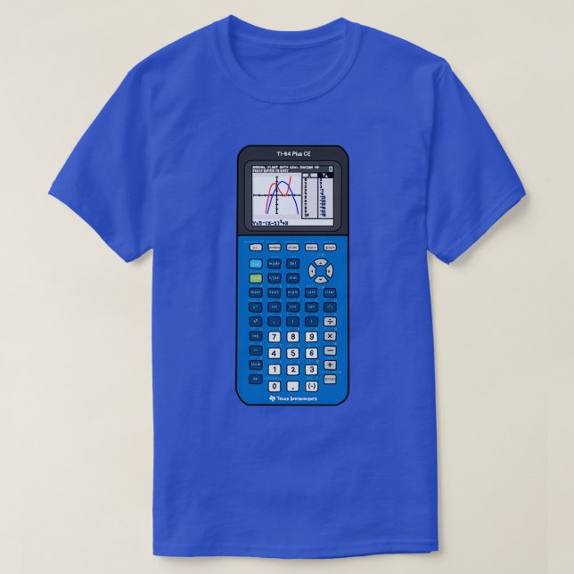 Blueberry TI 84 Calculator  T-Shirt (Design Front)
