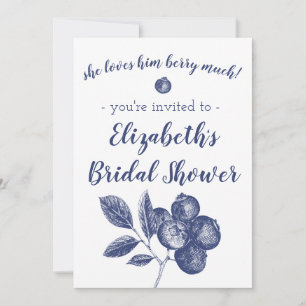 Blueberry Wedding Shower Invitation