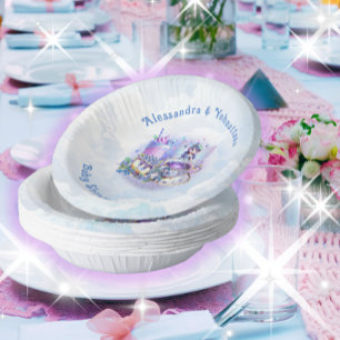 Blueberry Wishes Gnomery Kisses Shower Paper Plate