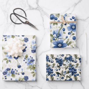  Blueberry Wrapping Paper Sheet