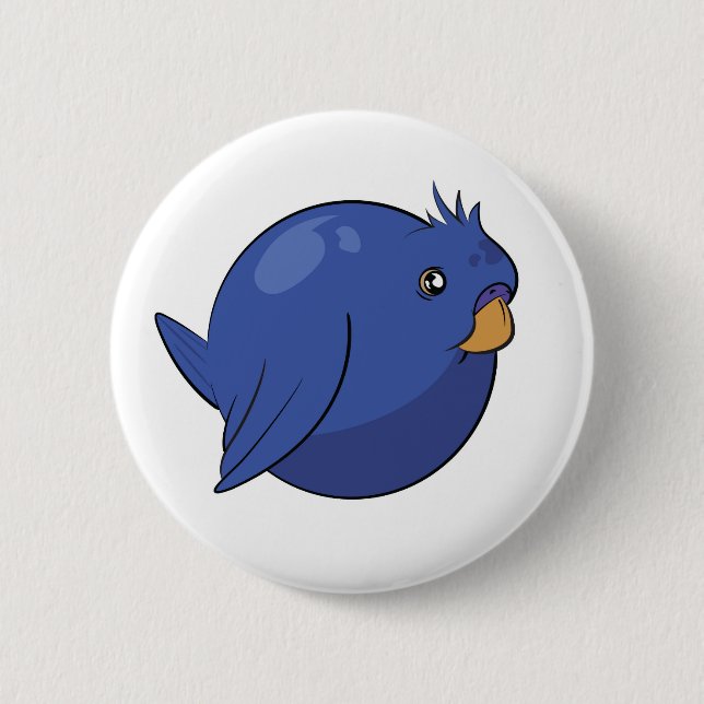 Bluebirbly 6 Cm Round Badge (Front)