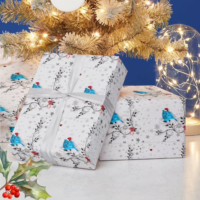 Bluebird at Christmas Wrapping Paper (Creator Uploaded)