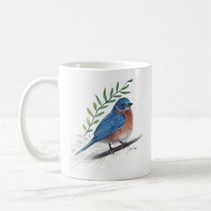 Bluebird Bird Art Coffee Mug