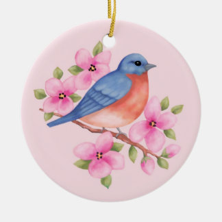 Bluebird Christmas Ornament