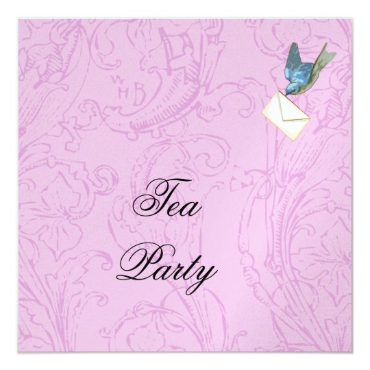 Bluebird & Damask invitation