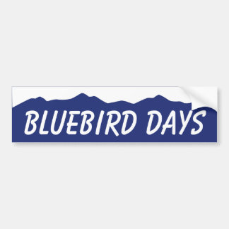 Bluebird Days Colorado Bumper Sticker