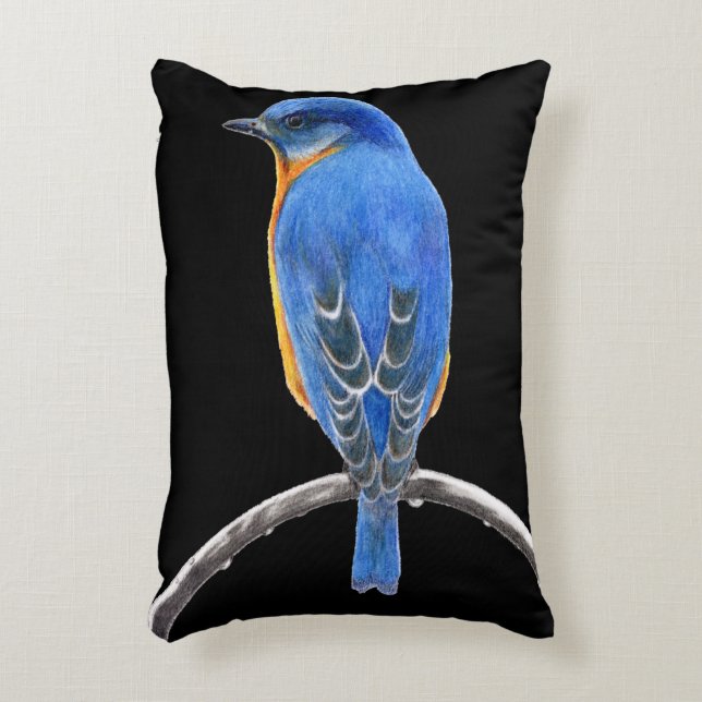 Bluebird Decorative Cushion (Front(Vertical))