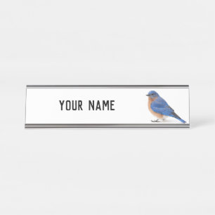 Bluebird Desk Name Plate
