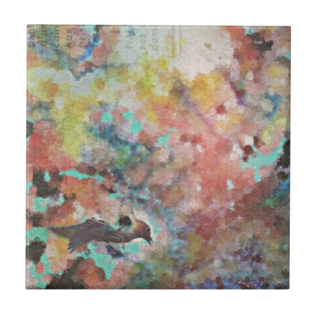 Bluebird Digital Art Tile (Front)