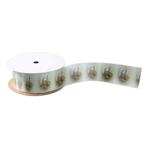 Bluebird Family Satin Ribbon