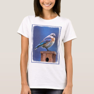 Bluebird (Female) Painting - Original Bird Art T-Shirt