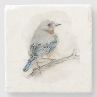 Bluebird Female Stone Coaster