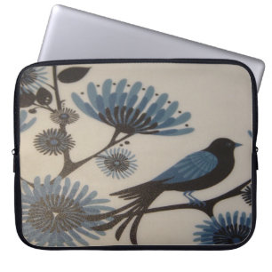 BLUEBIRD FLOWERS LAPTOP SLEEVE