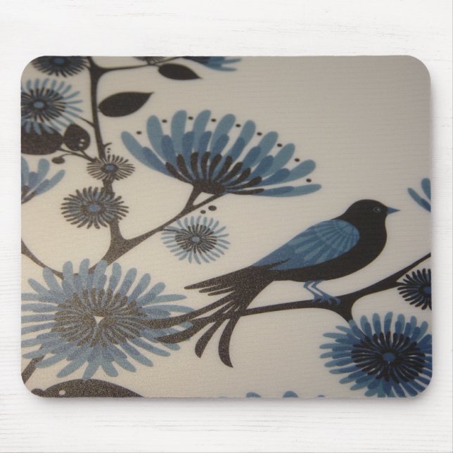 BLUEBIRD FLOWERS MOUSE MAT (Front)