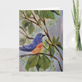 Bluebird in April Card