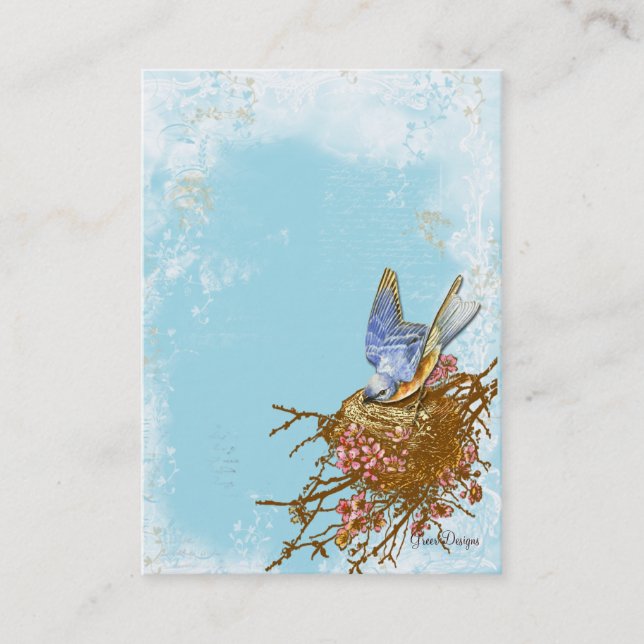 Bluebird in Nest Business/Profile Card (Front)