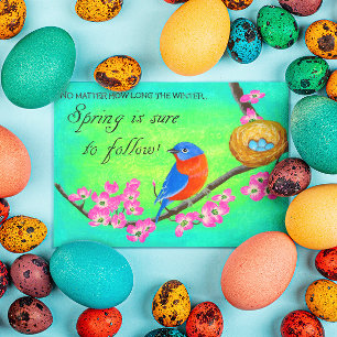 Bluebird Inspirational Post Card