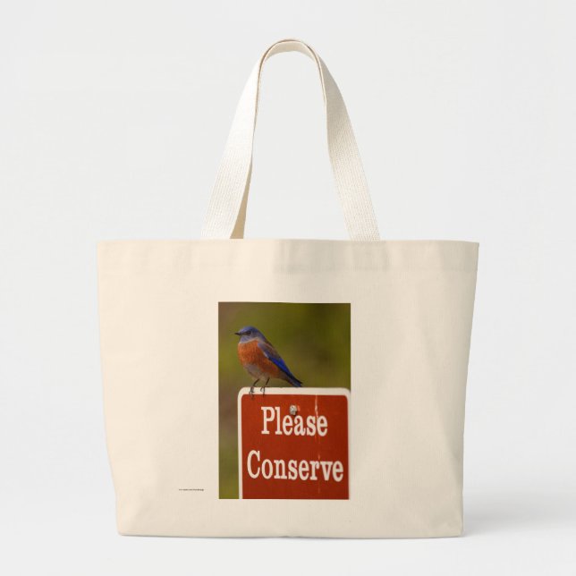 Bluebird Large Tote Bag (Front)