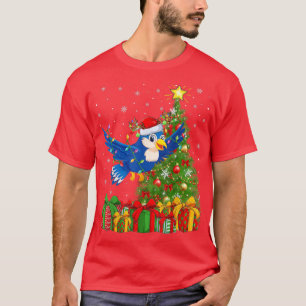 Bluebird Lighting Xmas Tree Santa Hat Bluebird Chr T-Shirt