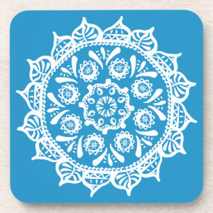 Bluebird Mandala Coaster