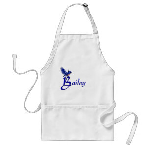 Bluebird Monogram Initial B Personalised Name Standard Apron