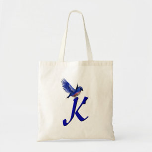 Bluebird Monogram Initial K Tote Bag