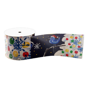 Bluebird Moon Grosgrain Ribbon