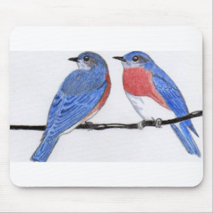 Bluebird Mouse Pad