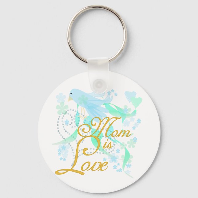 Bluebird Mum is Love Key Ring (Front)